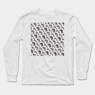 Candy Canes | Candy Pattern | Christmas Candy Long Sleeve T-Shirt